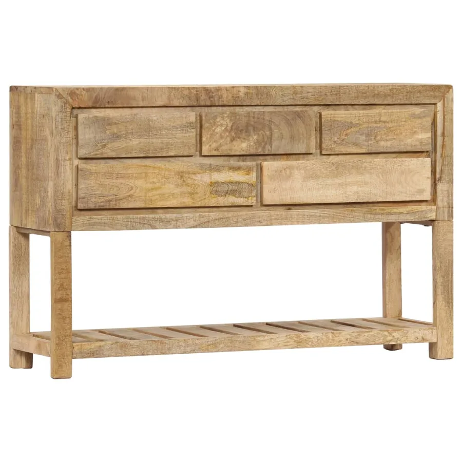 Buffet 120x30x75 cm bois de manguier massif - 11