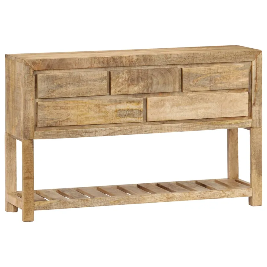Buffet 120x30x75 cm bois de manguier massif - 12