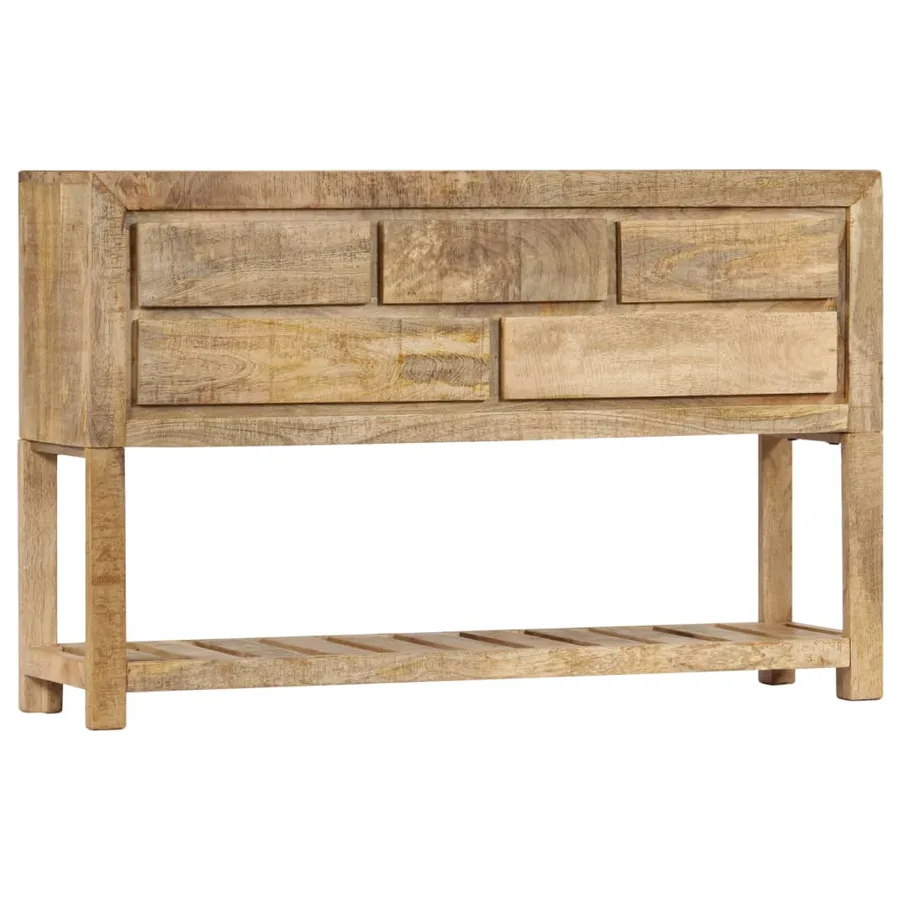Buffet 120x30x75 cm bois de manguier massif - 13