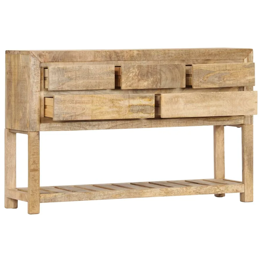 Buffet 120x30x75 cm bois de manguier massif - 3