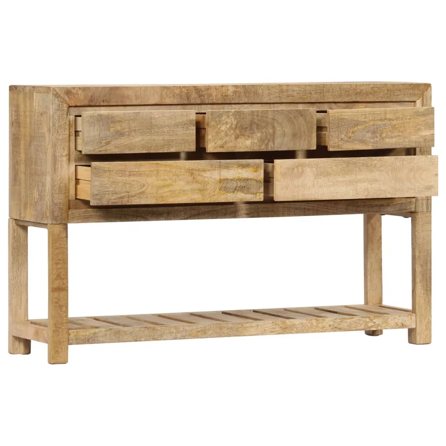 Buffet 120x30x75 cm bois de manguier massif - 4