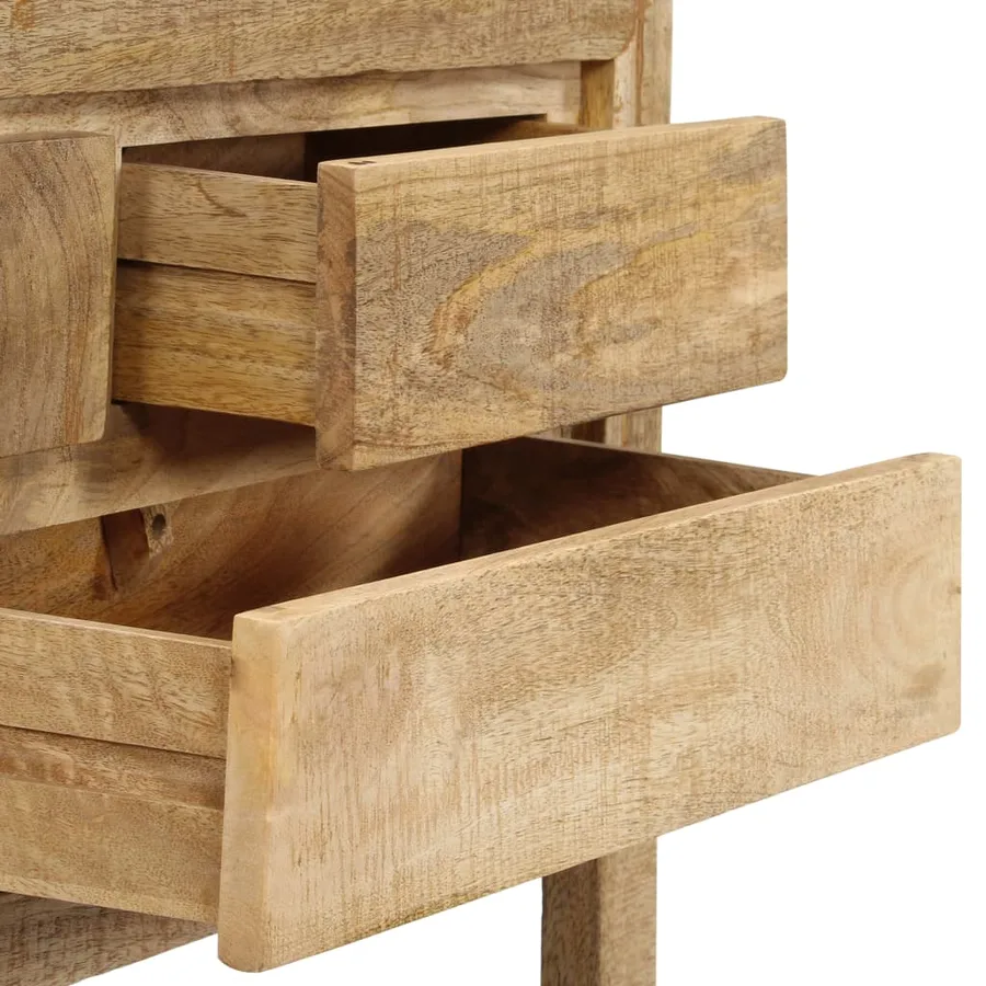 Buffet 120x30x75 cm bois de manguier massif - 5