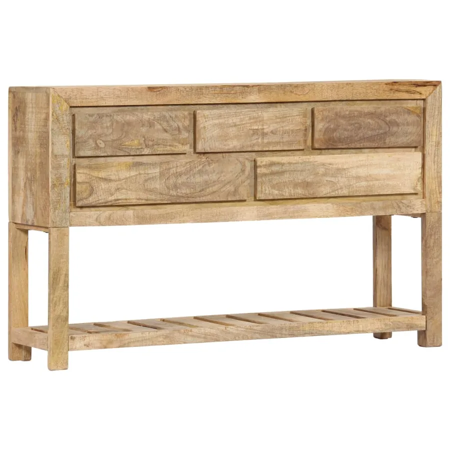 Buffet 120x30x75 cm bois de manguier massif - 9