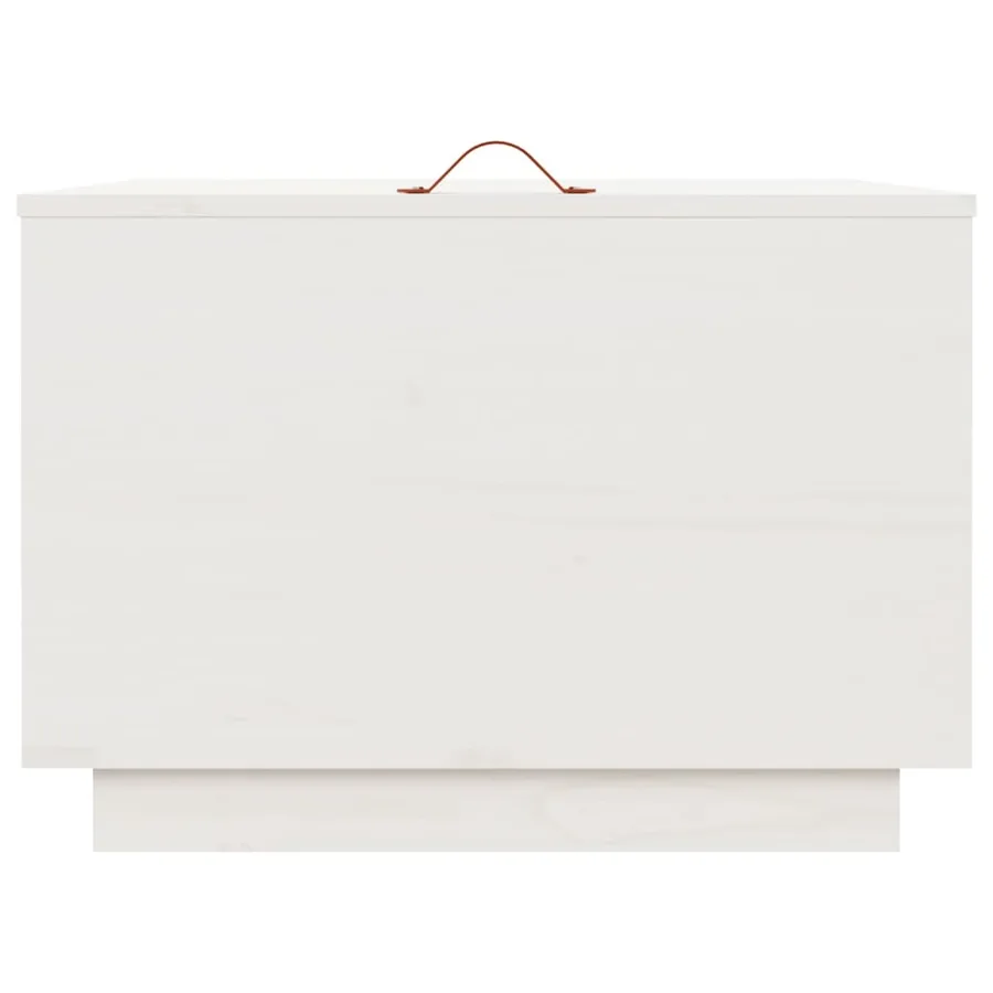 Boîtes de rangement et couvercles 3pcs Blanc Bois massif de pin - 7