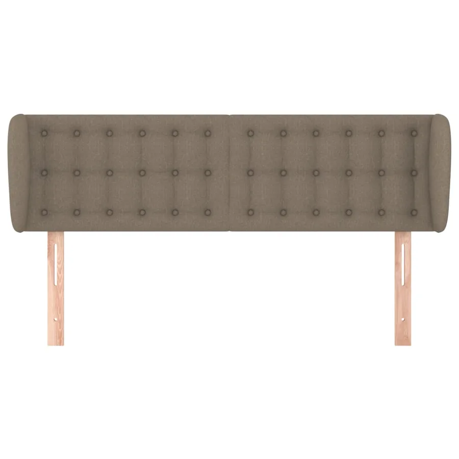 Tête de lit avec oreilles Taupe 147x23x78/88 cm Tissu - 3