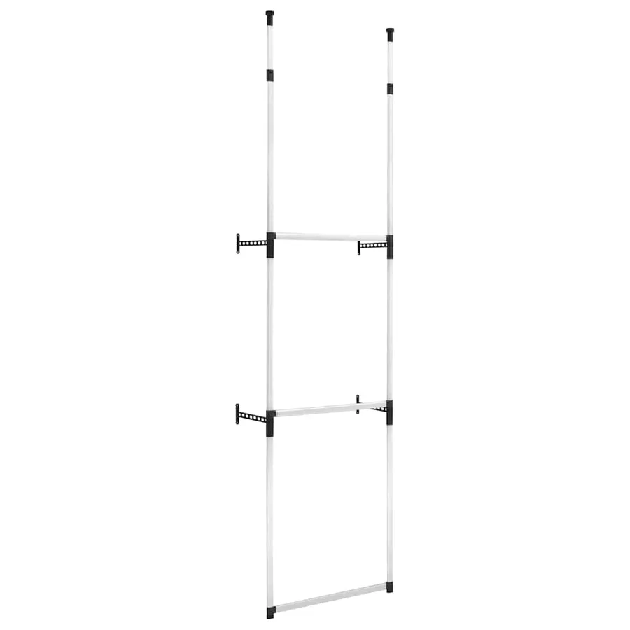 Système de garde-robe télescopique avec barres Aluminium - 2