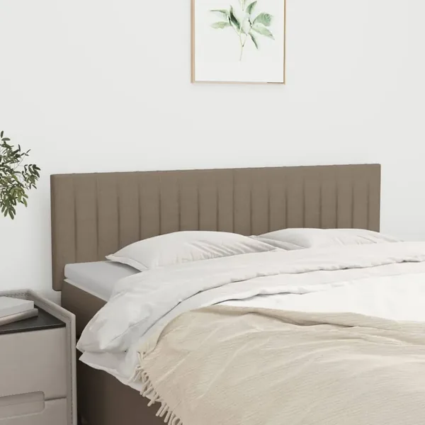 Têtes de lit Taupe 144x5x78/88 cm Tissu