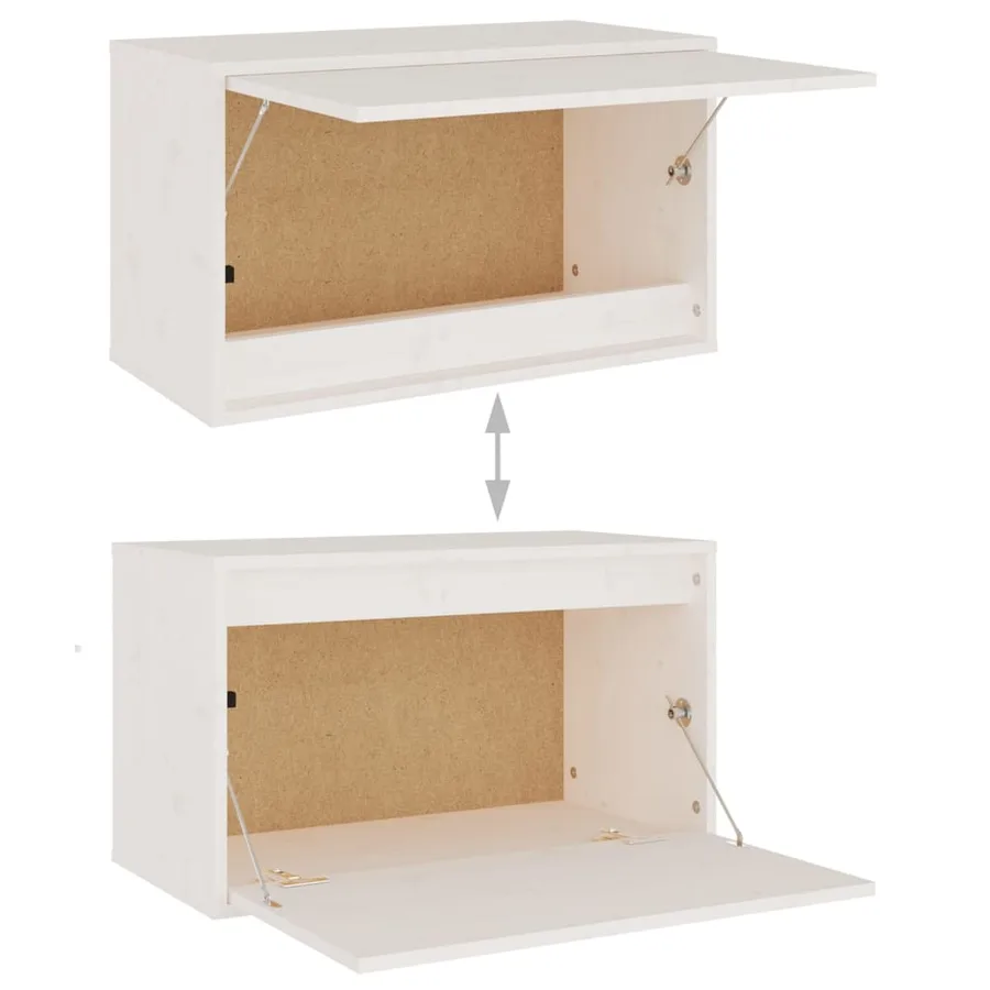 Meubles TV 3 pcs Blanc Bois massif de pin - 6