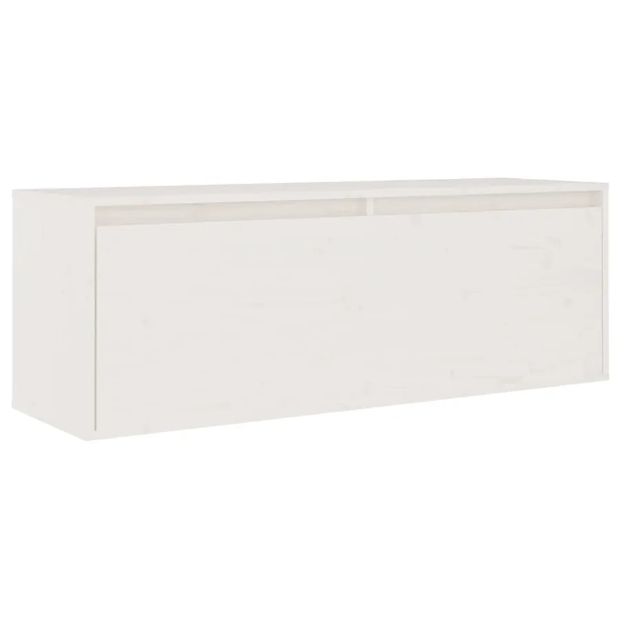 Meubles TV 3 pcs Blanc Bois massif de pin - 7