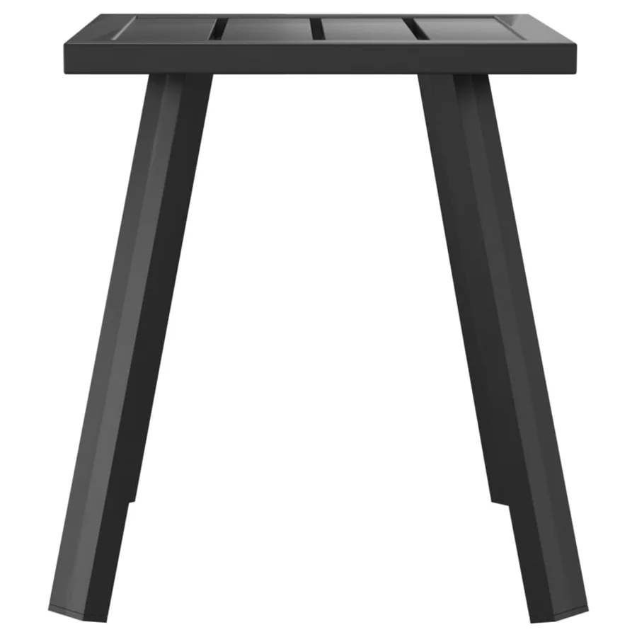 Table de jardin anthracite 34x34x38 cm acier - 3
