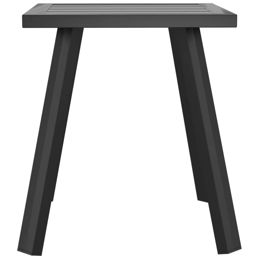 Table de jardin anthracite 34x34x38 cm acier - 4