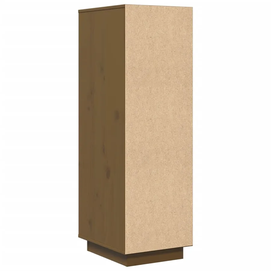 Buffet haut Marron miel 34x40x108,5 cm Bois massif de pin - 8