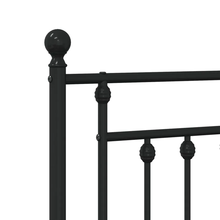 Tête de lit de remplacement métal noir 120 cm - 6