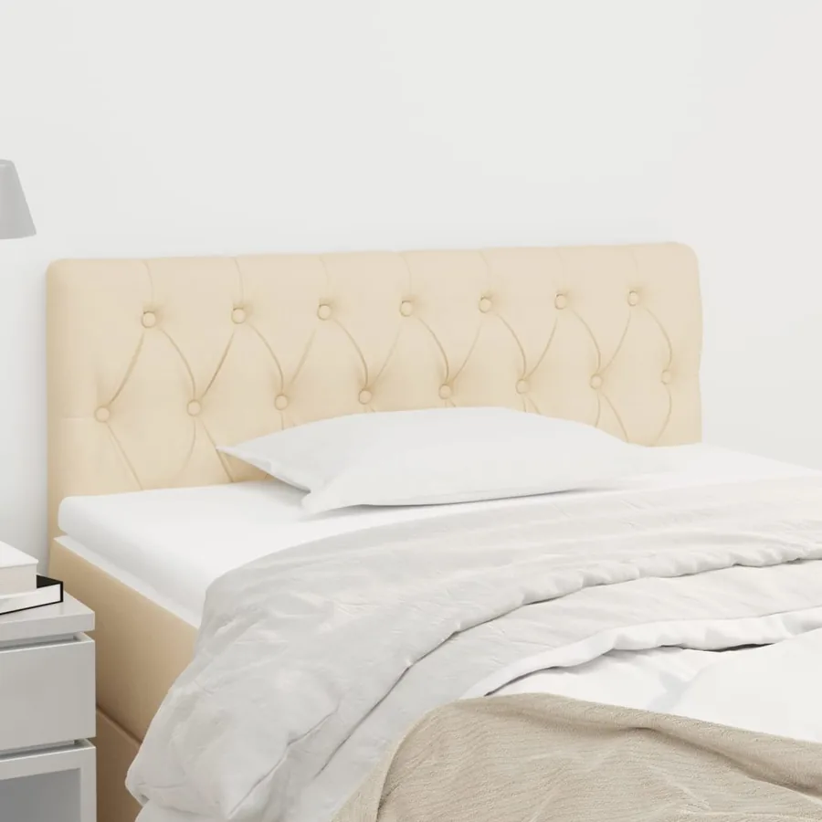 Tête de lit Crème 90x7x78/88 cm Tissu
