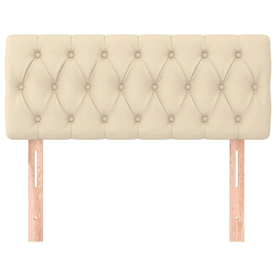 Tête de lit Crème 90x7x78/88 cm Tissu - 3