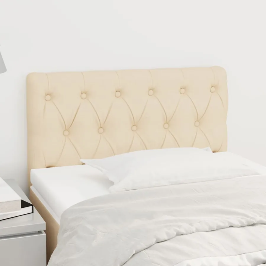 Tête de lit Crème 80x7x78/88 cm Tissu