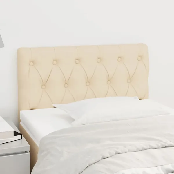 Tête de lit Crème 80x7x78/88 cm Tissu