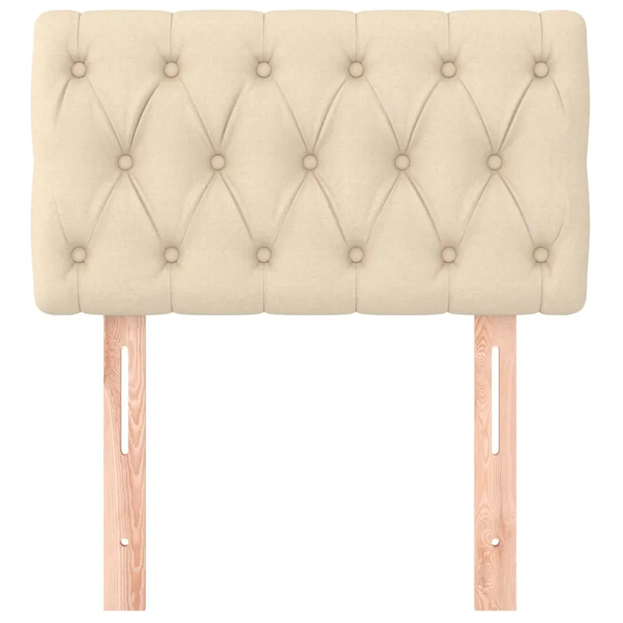 Tête de lit Crème 80x7x78/88 cm Tissu - 3