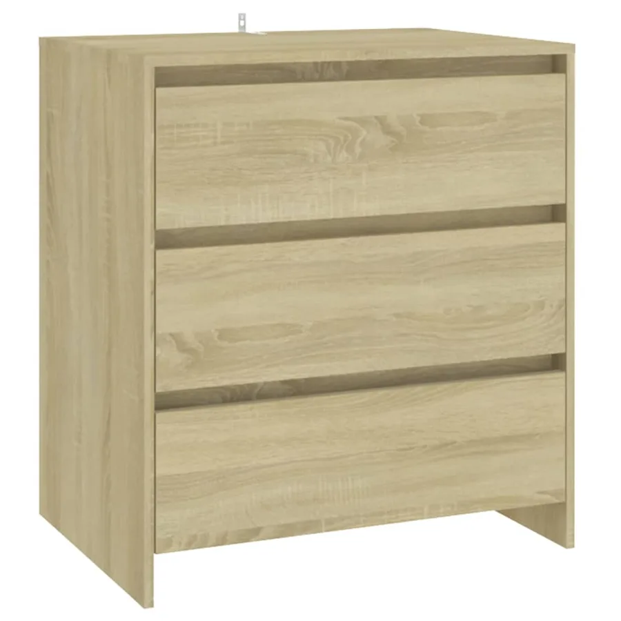 Buffets 3 pcs Chêne sonoma Bois d'ingénierie - 4