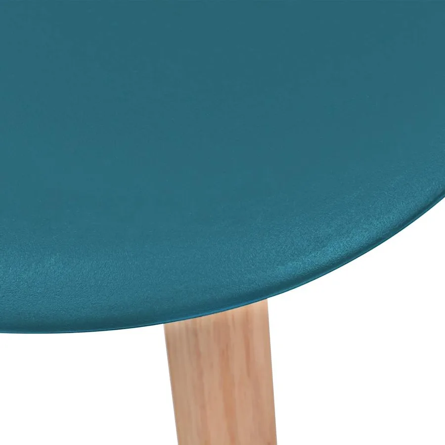 Chaises à manger lot de 6 Turquoise Plastique - 5