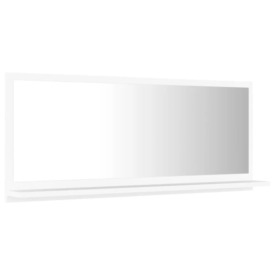 Miroir de salle de bain Blanc 90x10,5x37 cm Aggloméré - 4