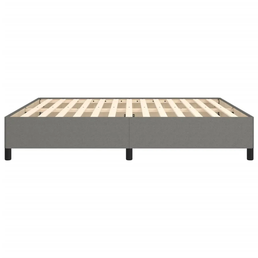 Cadre de lit sans matelas gris foncé 180x200 cm tissu - 6