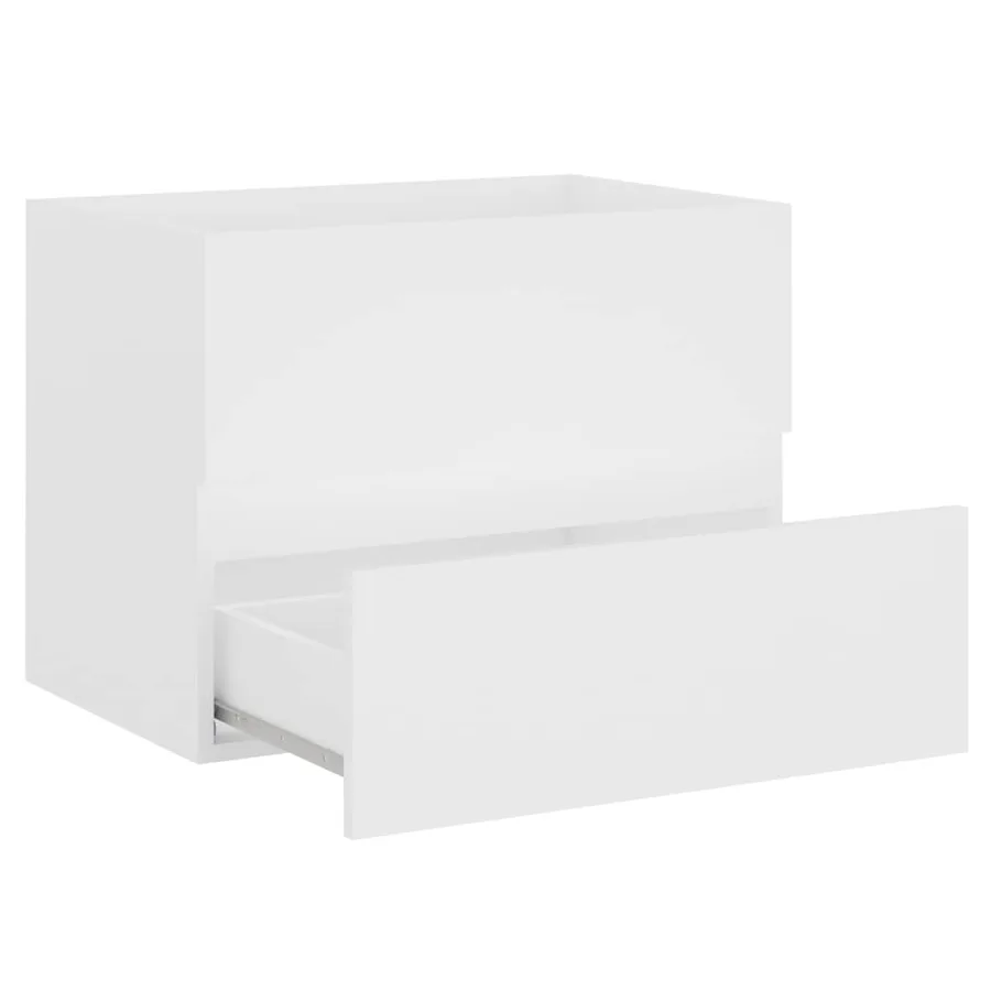 Ensemble de meubles salle de bain 2 pcs blanc bois d'ingénierie - 11