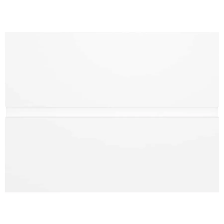 Ensemble de meubles salle de bain 2 pcs blanc bois d'ingénierie - 14