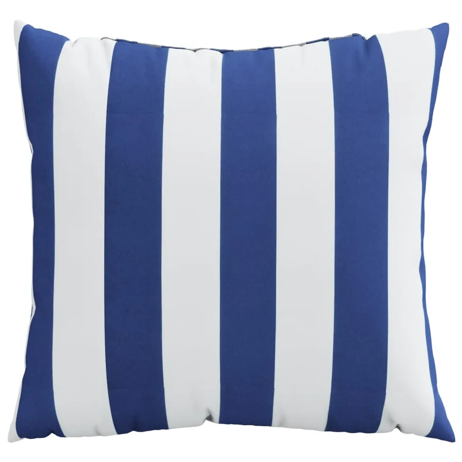 Coussins décoratifs lot de 4 Rayures bleues et blanches 60x60cm - 3