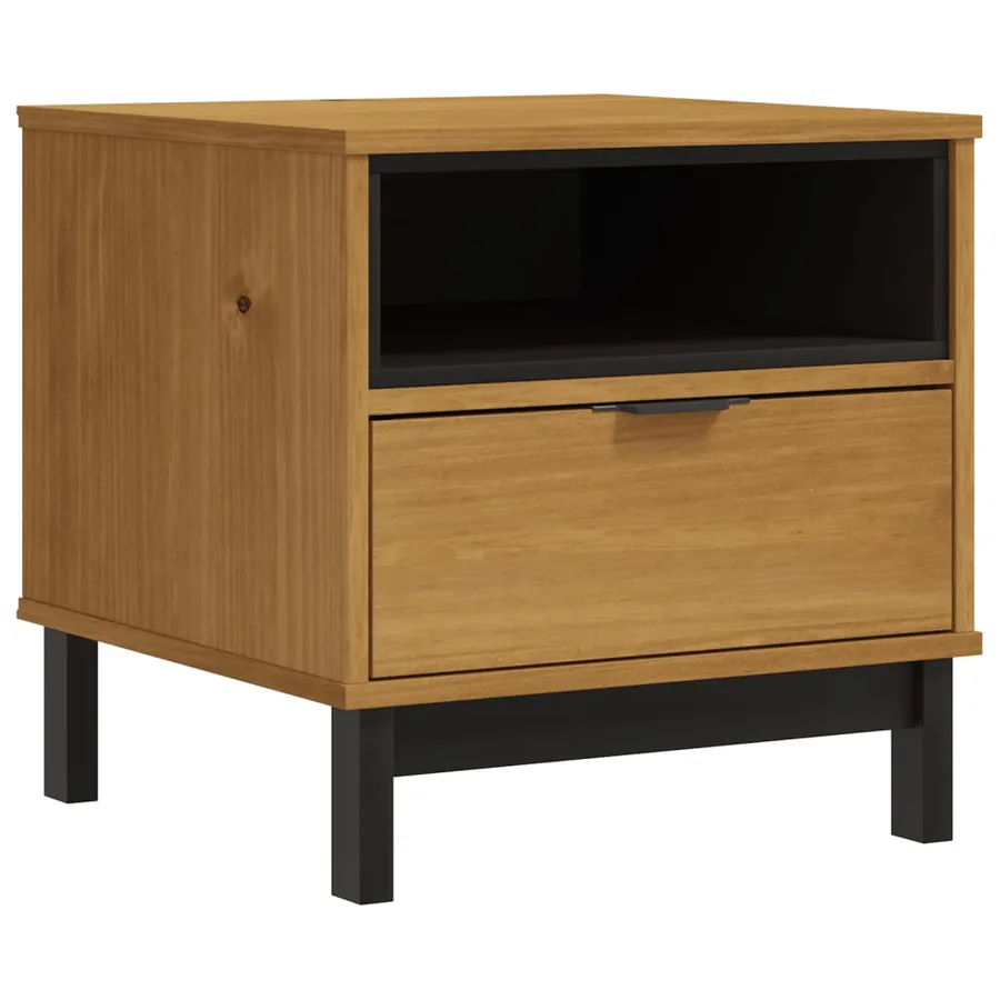 Table d'appoint FLAM 50x50x50 cm bois de pin massif - 2