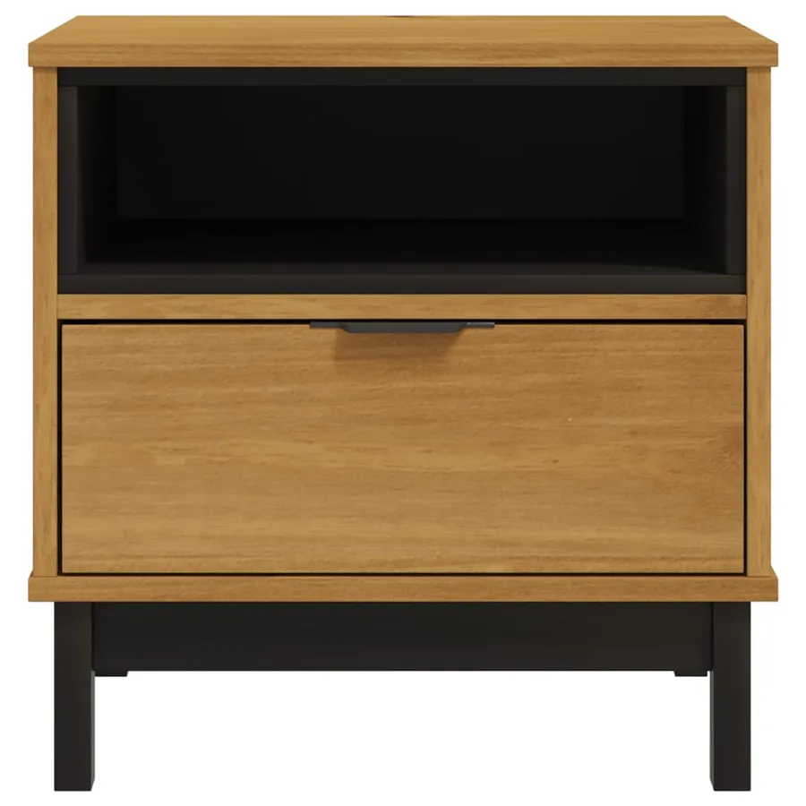 Table d'appoint FLAM 50x50x50 cm bois de pin massif - 5