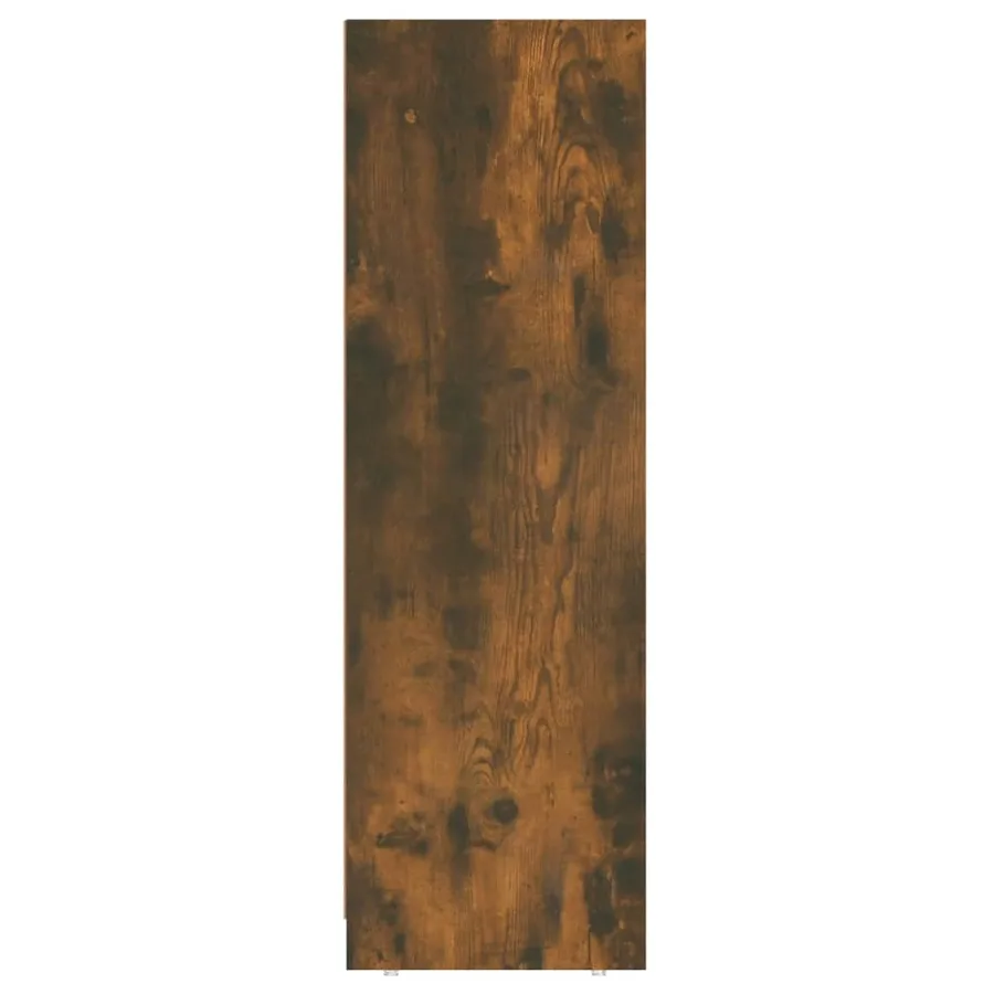 Armoire de bain Chêne fumé 30x30x95 cm Bois d'ingénierie - 4