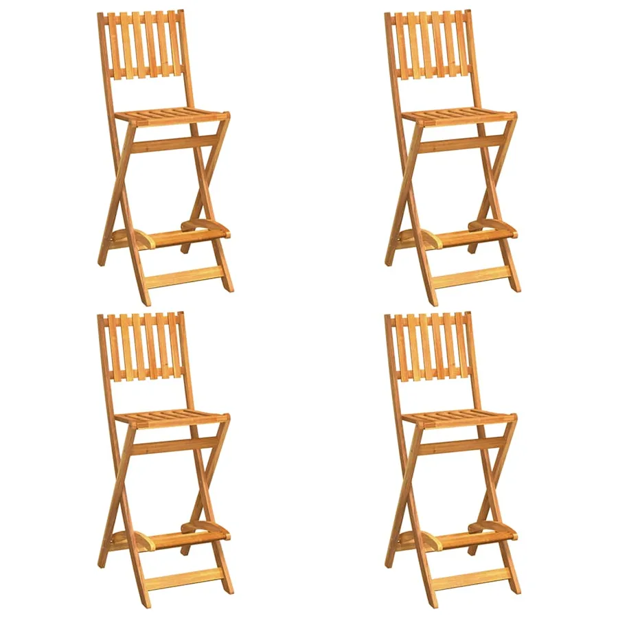 Ensemble de bar d'extérieur 5 pcs Bois d'acacia massif - 4