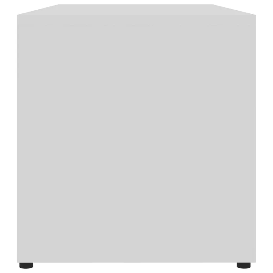Meuble TV Blanc 80x34x36 cm Bois d'ingénierie - 8