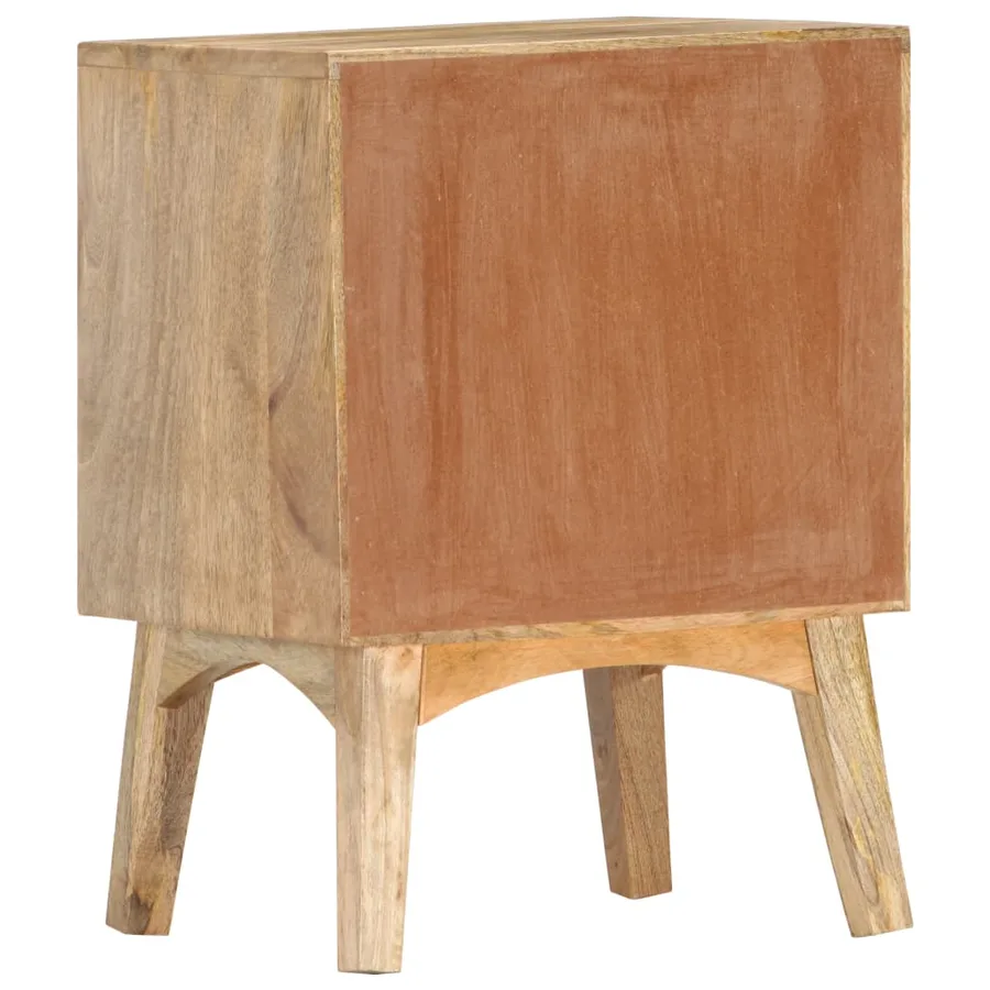 Table de chevet 40x35x55 cm Bois de manguier solide - 4