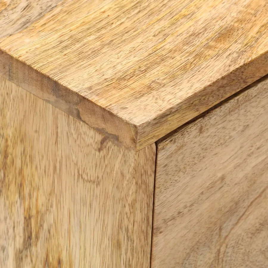 Table de chevet 40x35x55 cm Bois de manguier solide - 5