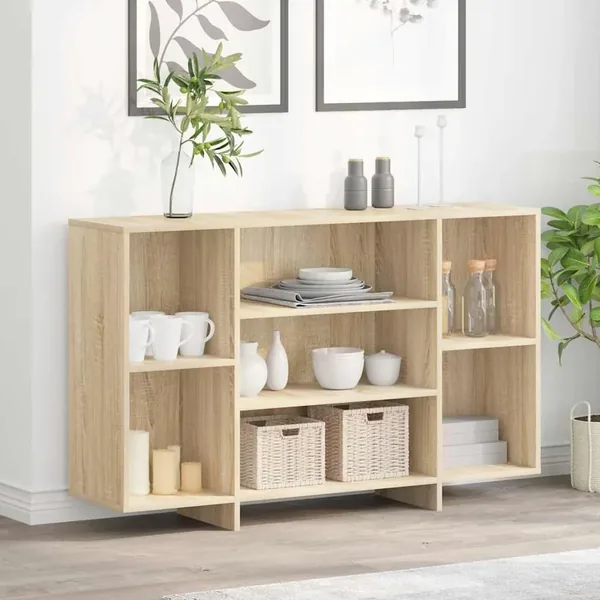 Buffet chêne sonoma 120x30x75 cm bois d'ingénierie