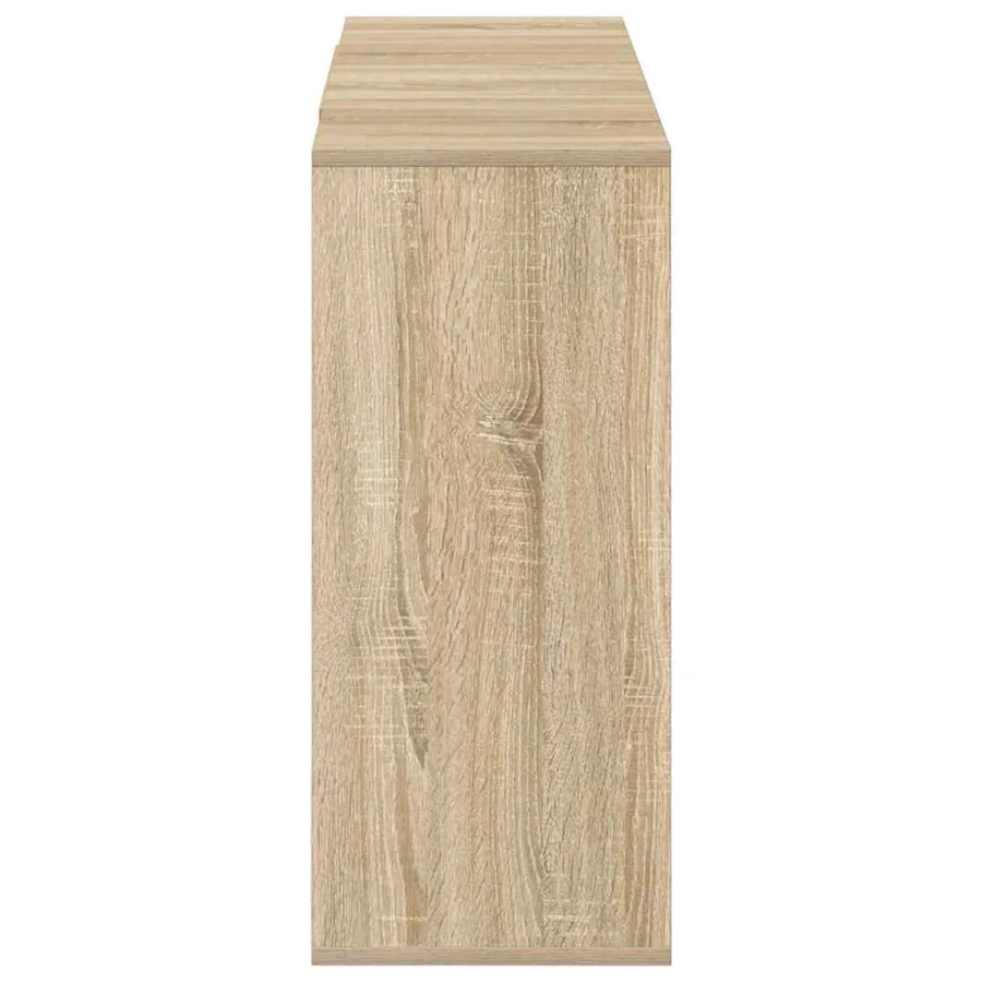 Buffet chêne sonoma 120x30x75 cm bois d'ingénierie - 6