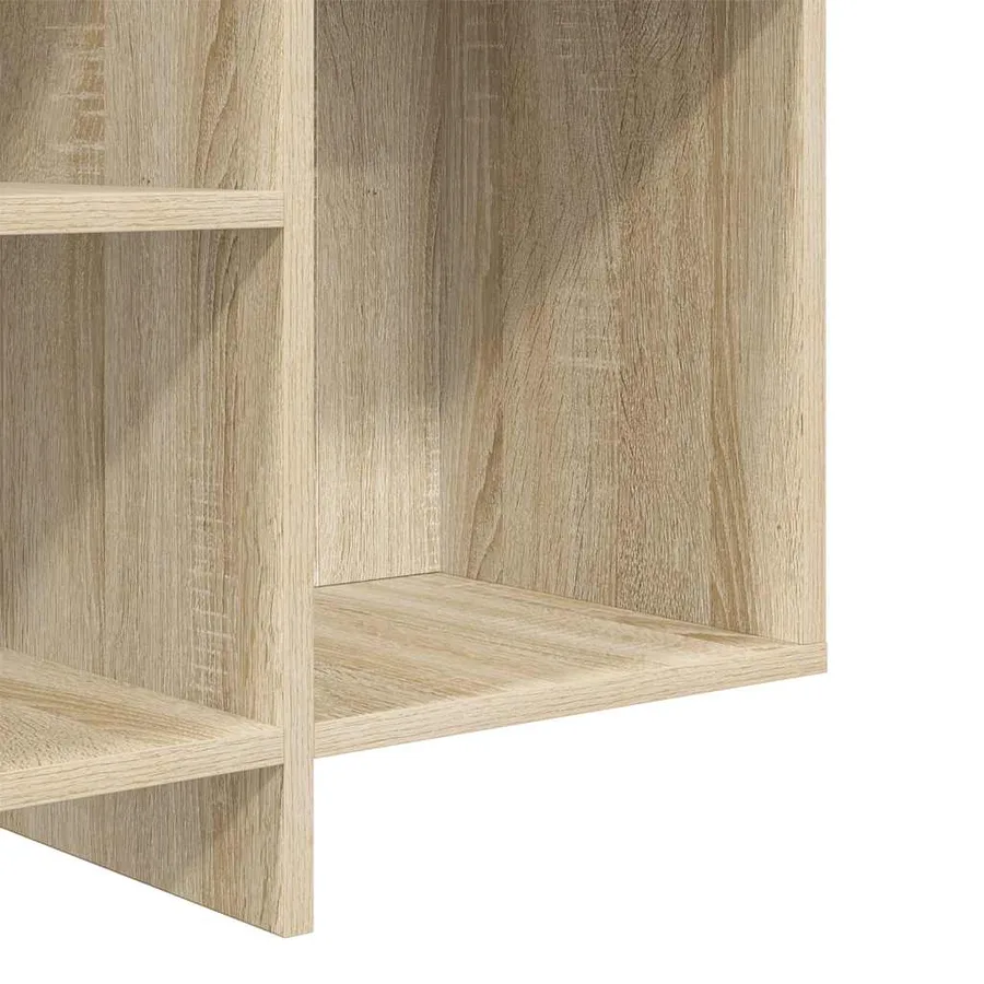 Buffet chêne sonoma 120x30x75 cm bois d'ingénierie - 8