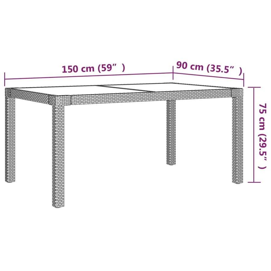 Ensemble à manger d'extérieur 5 pcs coussins Résine tressée - 3