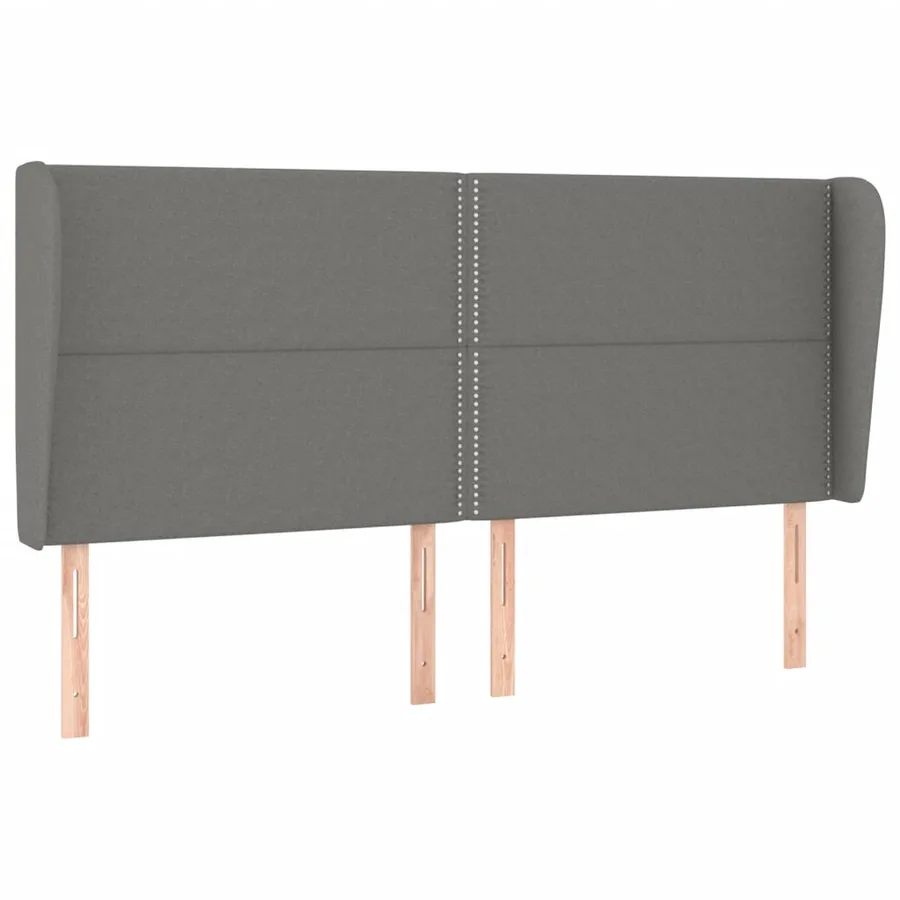 Sommier à lattes de lit avec matelas Gris foncé 180x200cm Tissu - 6