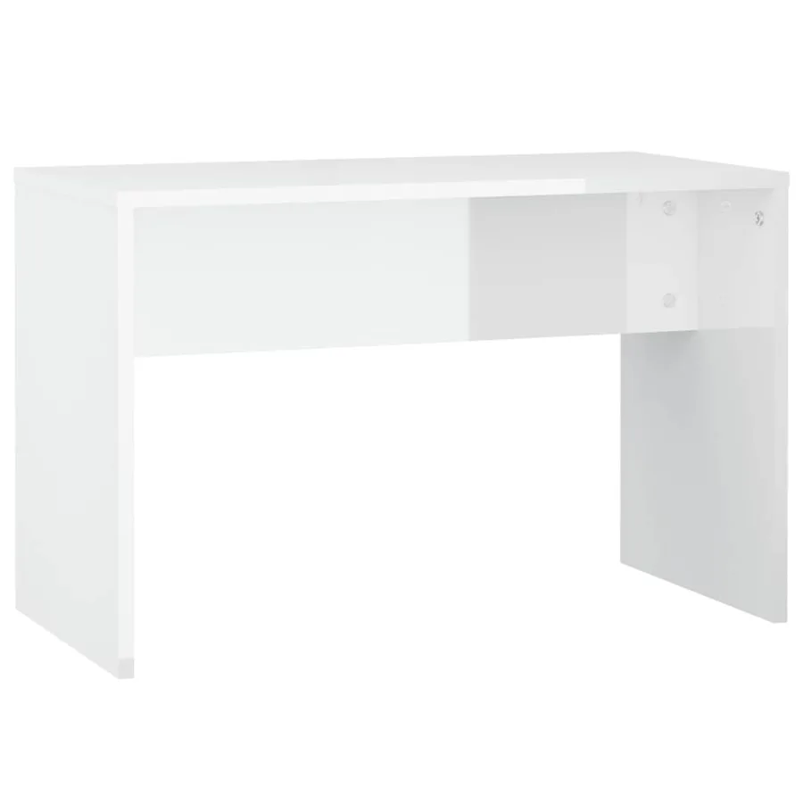 Ensemble de coiffeuse avec LED Blanc brillant Bois d'ingénierie - 9