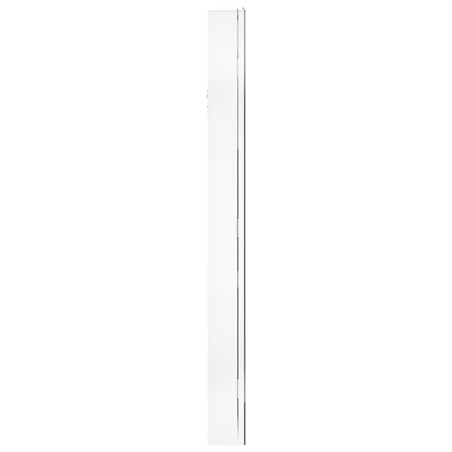 Armoire à bijoux avec miroir et éclairage LED mural blanc - 6