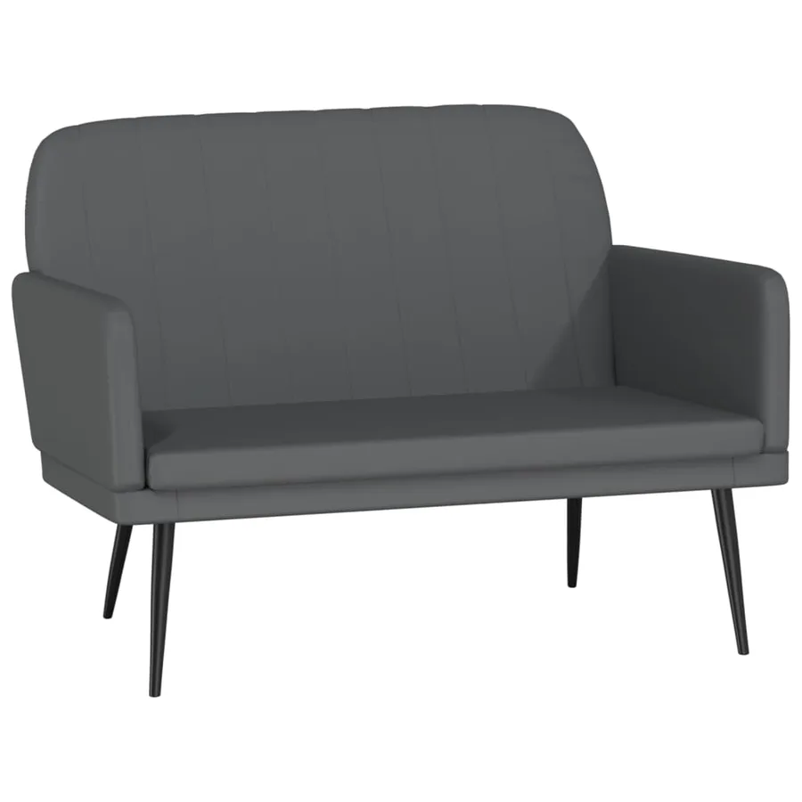 Banc Gris 107x80x81 cm Similicuir - 2