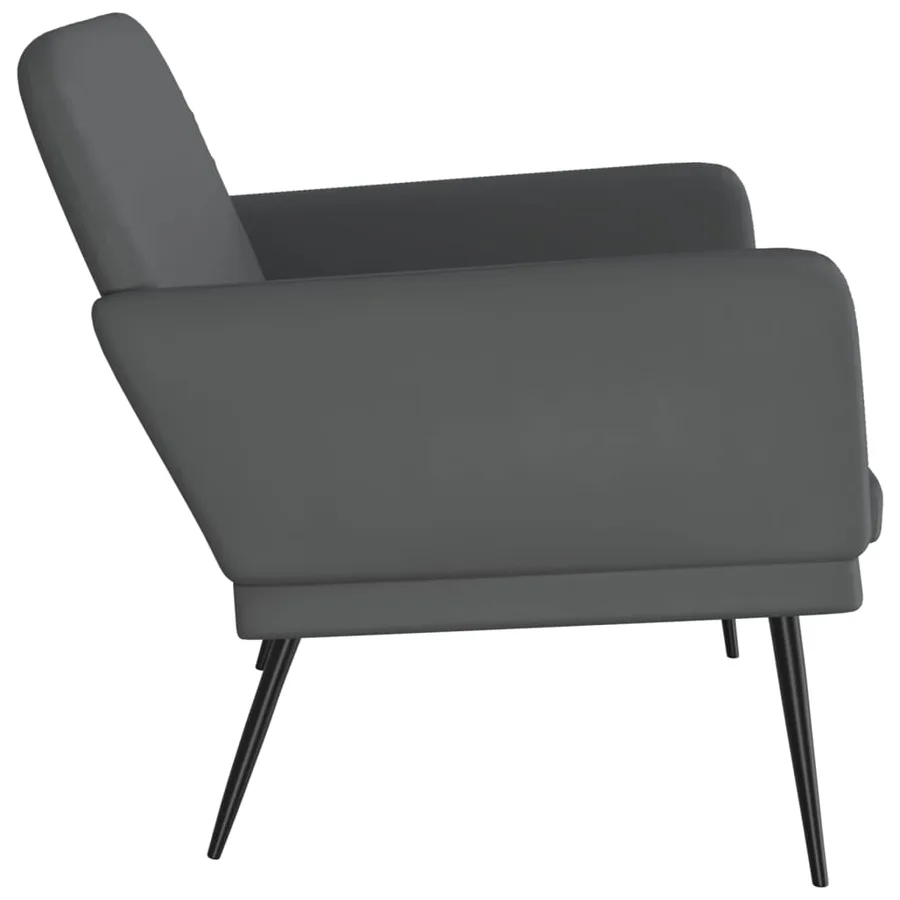 Banc Gris 107x80x81 cm Similicuir - 4