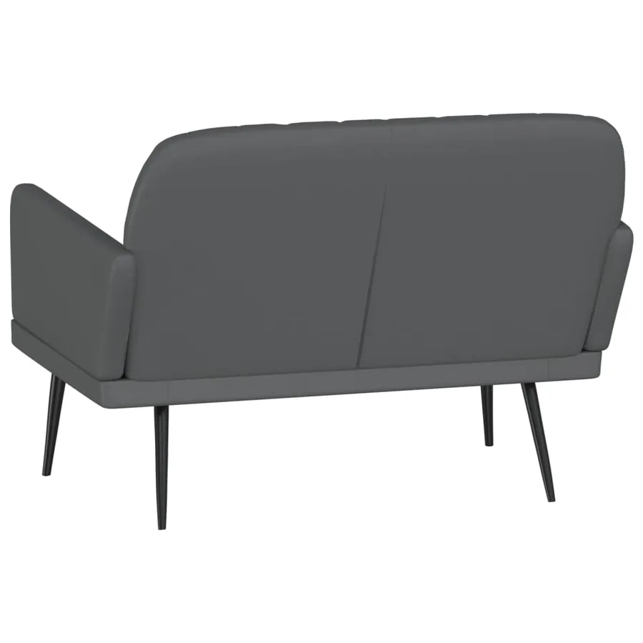 Banc Gris 107x80x81 cm Similicuir - 5