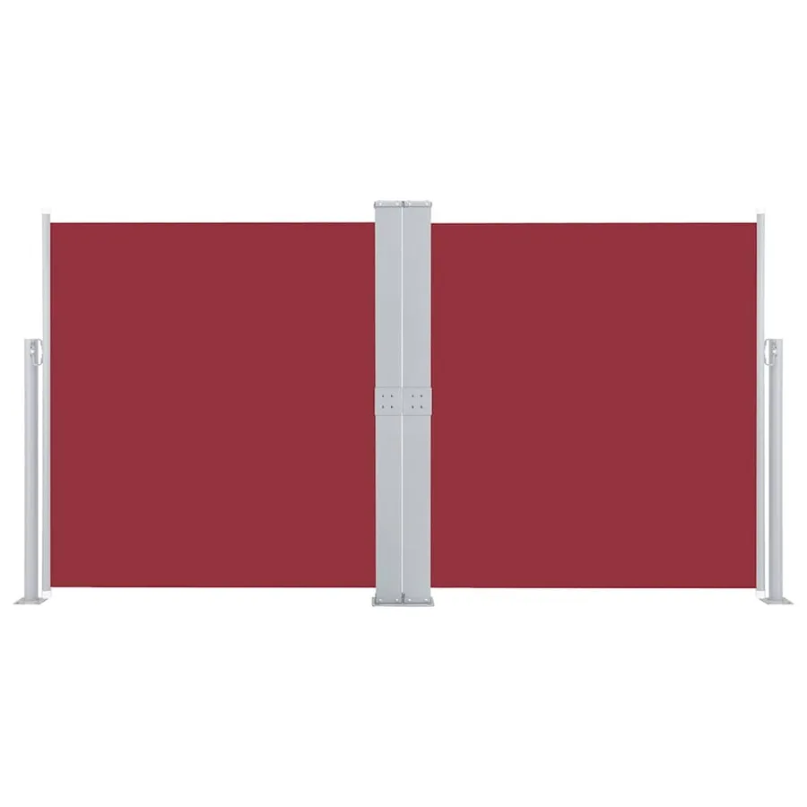 Auvent latéral rétractable Rouge 140 x 600 cm - 3