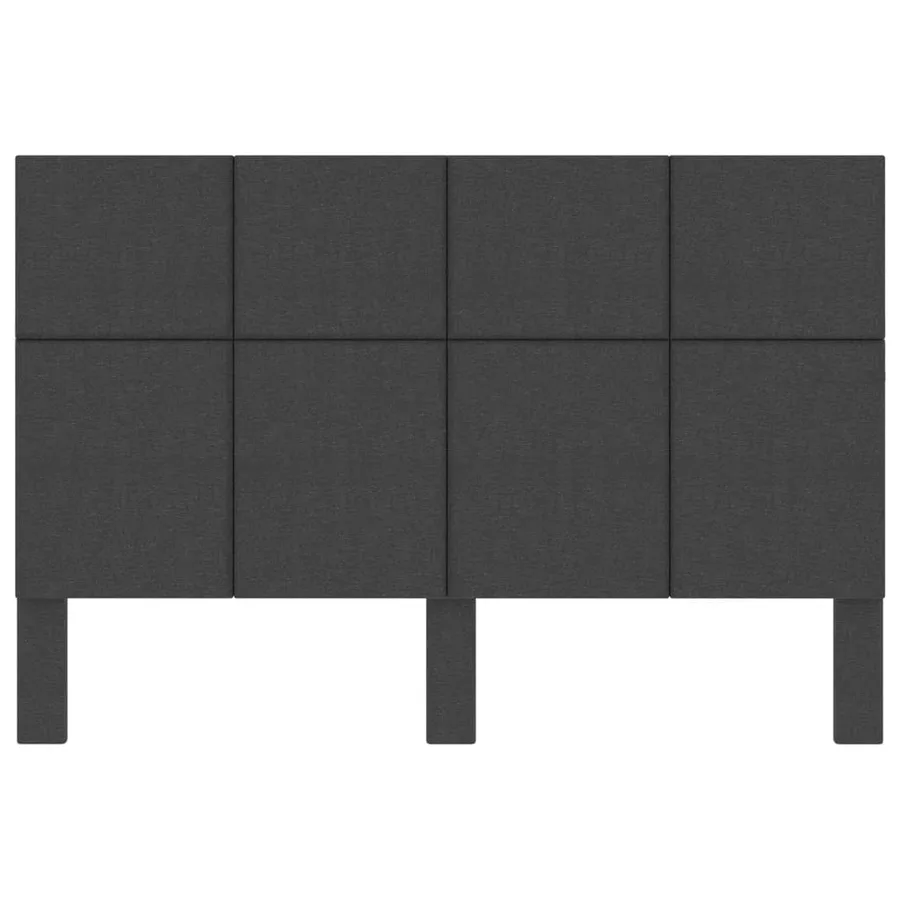 Tête de lit Gris foncé Tissu 140x200 cm - 4