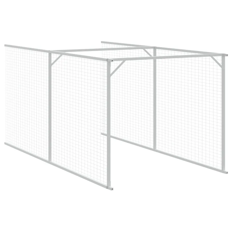 Niche pour chien avec cour gris clair 110x1017x110 cm - 7