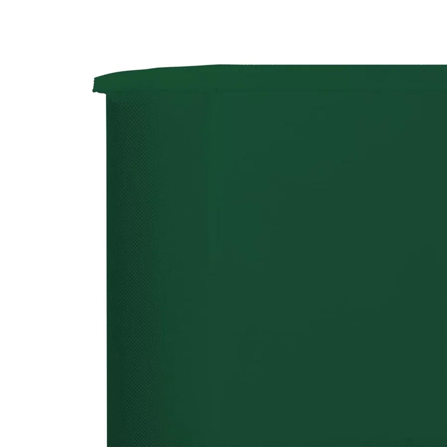 Paravent 3 panneaux Tissu 400 x 160 cm Vert - 5
